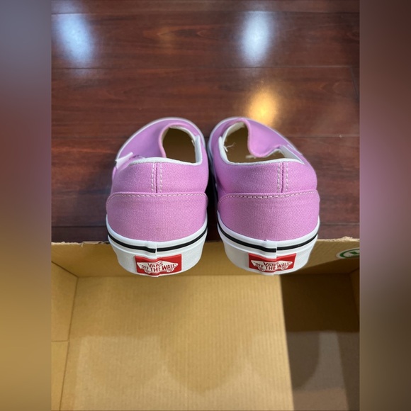 Womens 8 Vans Classic Slip On Orchid White Sneaker Shoe Low Top New HALF BOX - Picture 5 of 16